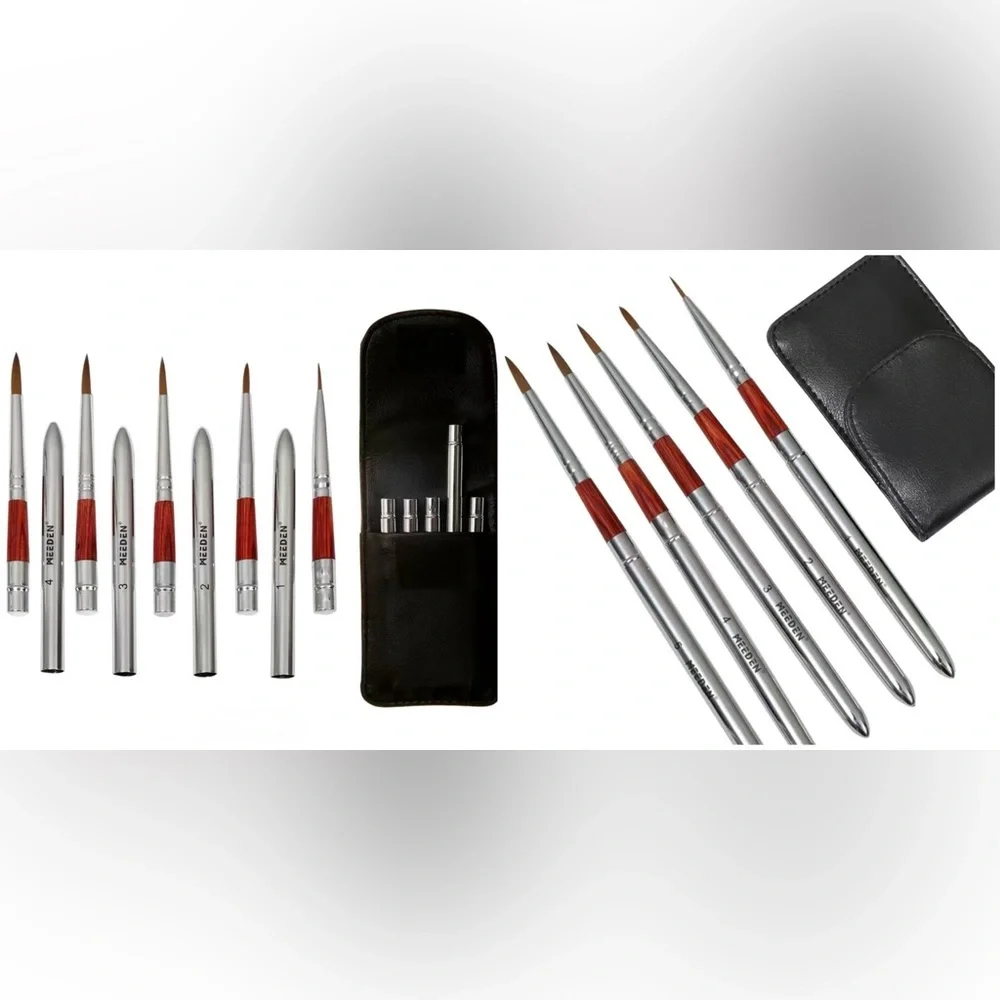 Travel Watercolor Painting Set - 42 Color Fan, Portable Brushes, Carrying Case - Picture 13 of 14